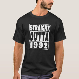 Camiseta Directamente Saliente 1992 Nacido en 1992 30 años 