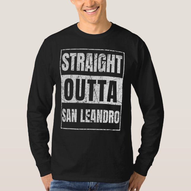 Camiseta Directo a la salida de San Leandro California (Anverso)