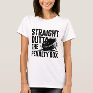 Camiseta Directo De La Caja De Penalización Divertido Hocke