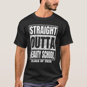 Camiseta Directo de la Escuela de Belleza Clase 2025  Gradu