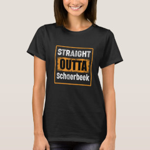 Camiseta Directo desde Schaerbeek Bélgica Retro Desgastado