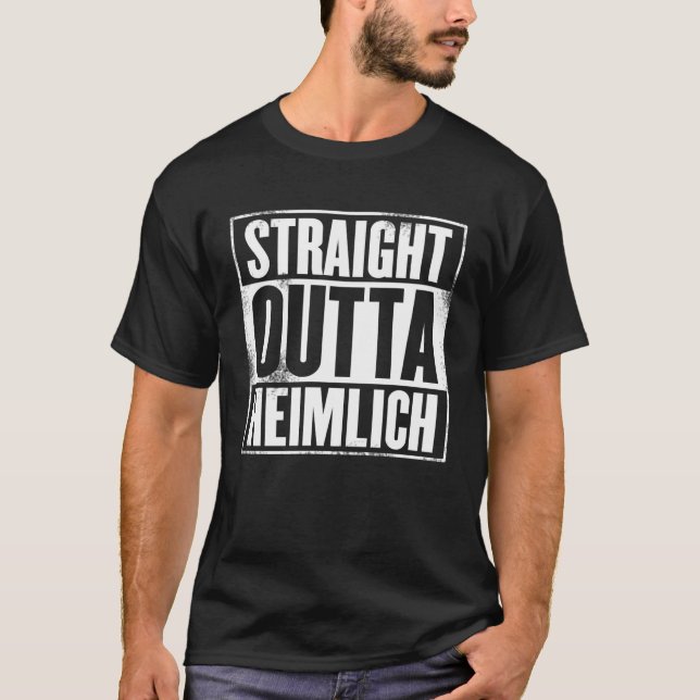 Camiseta Directo fuera de Heimlich (Anverso)