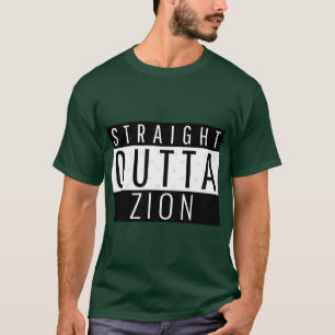 Camiseta Directo Fuera de Zion Illinois sobredimensionado