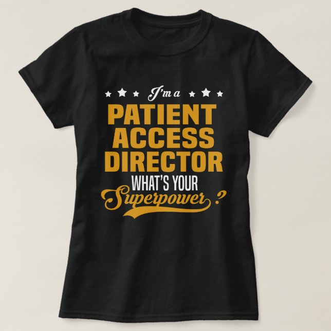 Camiseta Director de acceso al paciente (Diseño del anverso)