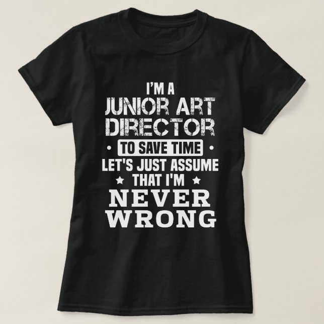 Camiseta Director de arte junior (Diseño del anverso)
