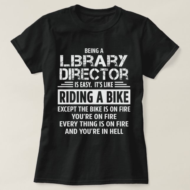 Camiseta Director de biblioteca (Diseño del anverso)