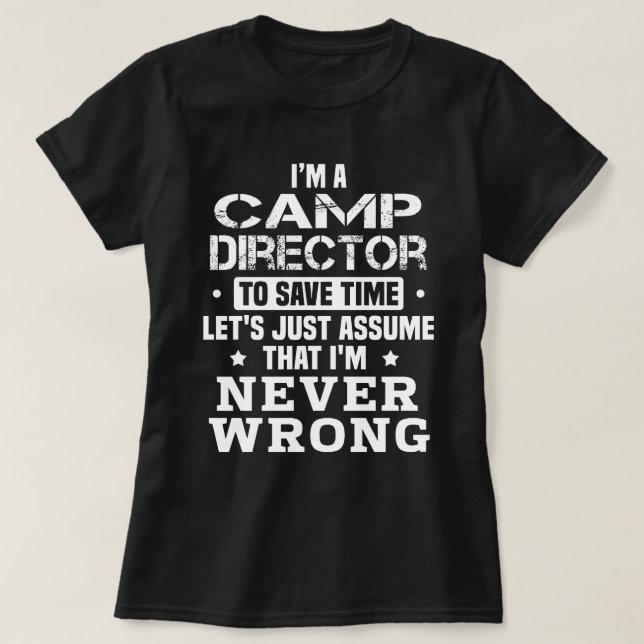 Camiseta Director de campamento (Diseño del anverso)