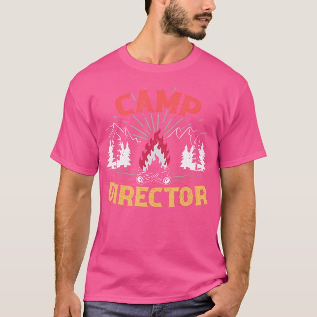 Camiseta Director de campamento Consejero verano camping ca (Anverso)