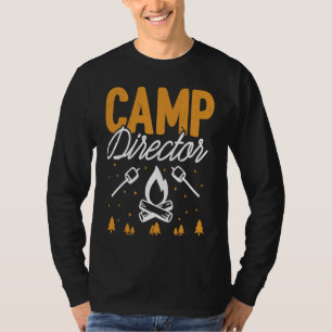 Camiseta Director de campamento divertido camping fogata mo