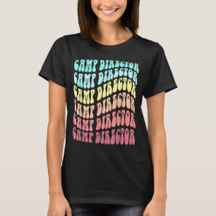 Camiseta Director de campamento retro familia campamento de