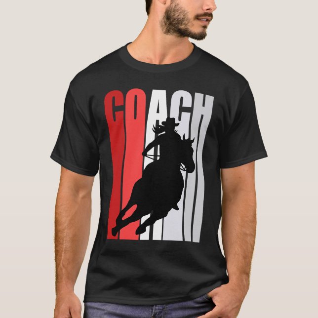 Camiseta Director de Carreras de barril retro de la entrena (Anverso)