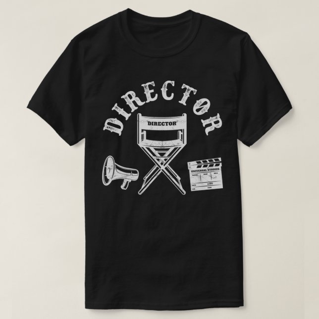 Camiseta Director de cine Director Presidente Película Maki (Diseño del anverso)