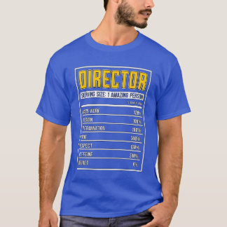 Camiseta Director de cine Nutrición Cine sobre hechos