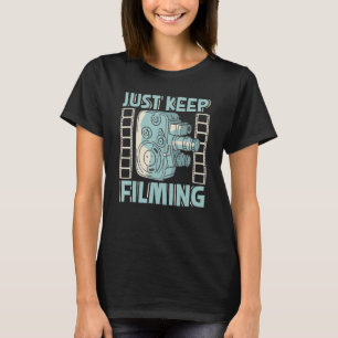 Camiseta director de cine productor de escritores Filming F