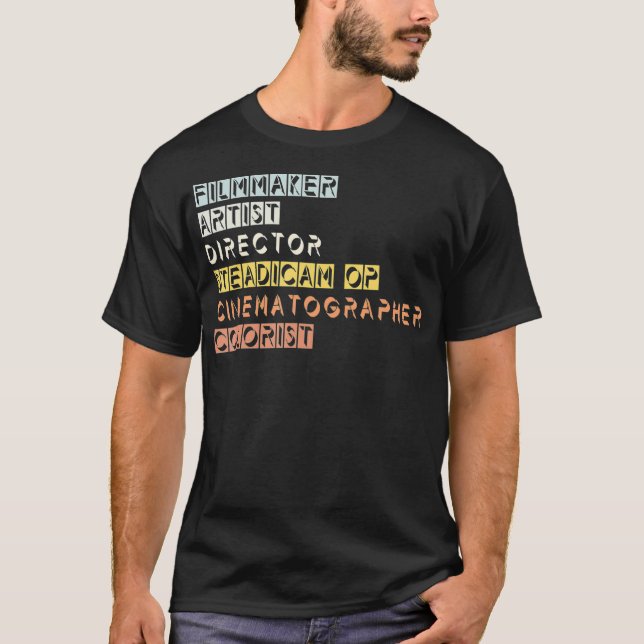 Camiseta Director de cine Steadicam (Anverso)
