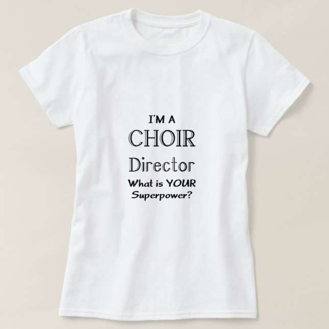 Camiseta Director de coro (Diseño del anverso)