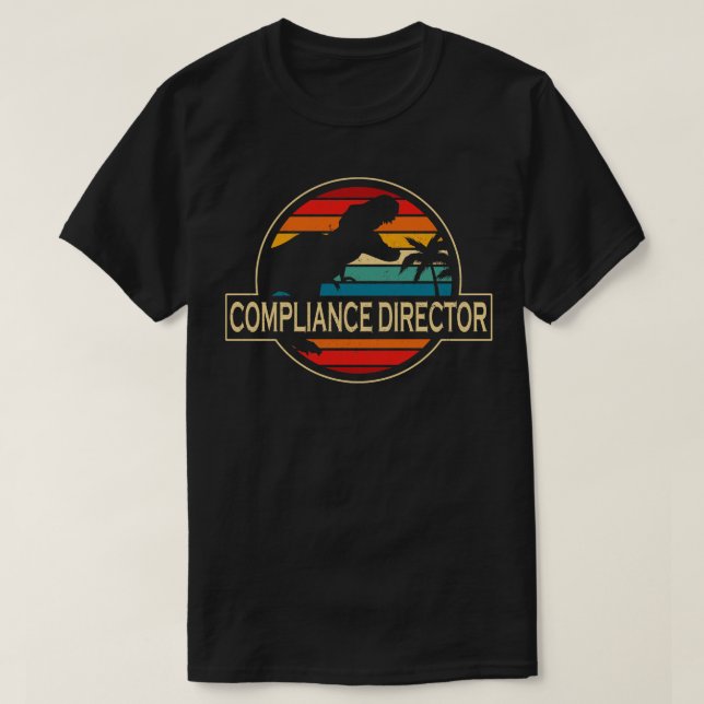 Camiseta Director de cumplimiento Dinosaur (Diseño del anverso)