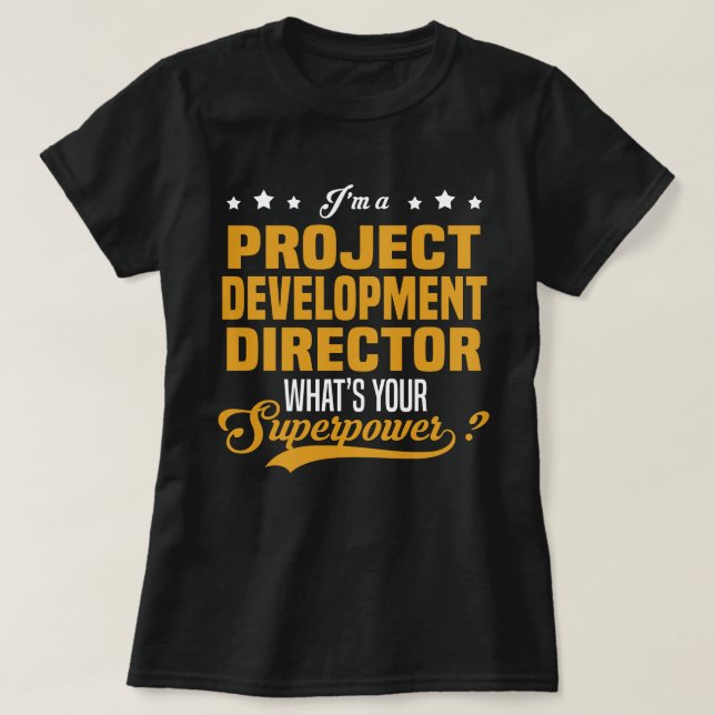 Camiseta Director de desarrollo de proyectos (Diseño del anverso)