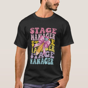 Camiseta Director de escena de producción teatral entre bas