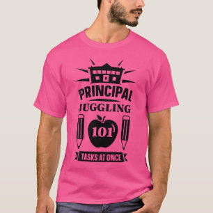 Camiseta Director de escuela haciendo malabarismos con 101