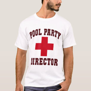Camiseta Director de fiesta de piscina sarcástico Vigilante