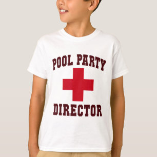 Camiseta Director de fiesta de piscina sarcástico Vigilante