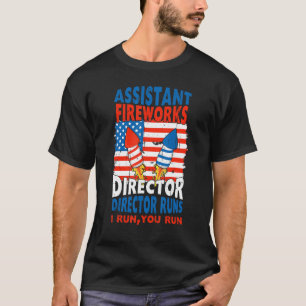 Camiseta Director de Fireworks América Bandera Estadouniden