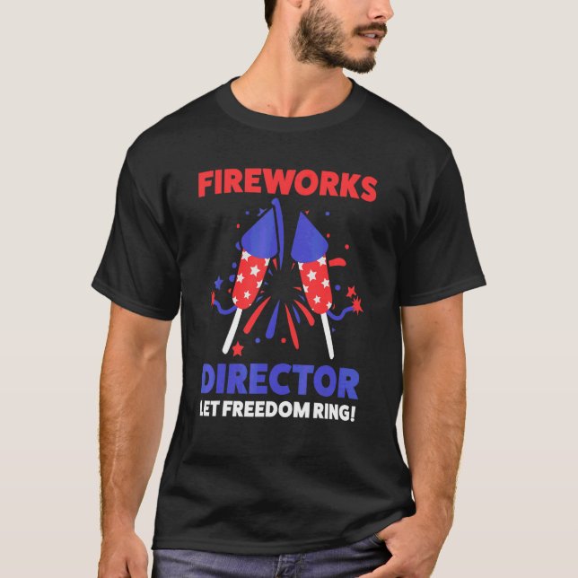 Camiseta Director de Fireworks deja a Freedom Ring Estados  (Anverso)