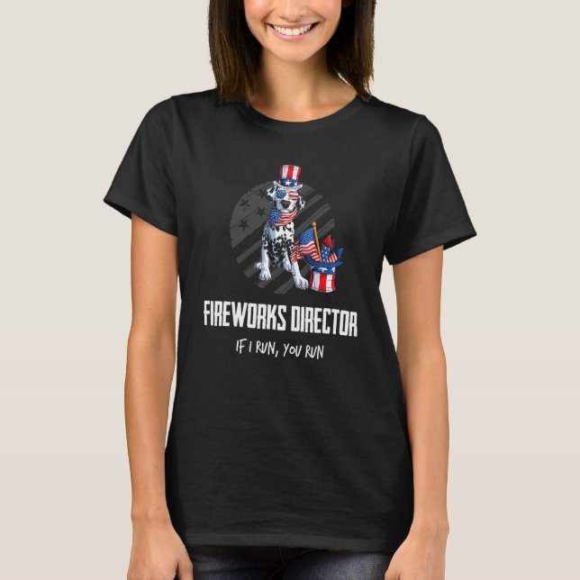 Camiseta Director De Fireworks Si Te Ejecuto El 4 De Julio  (Anverso)