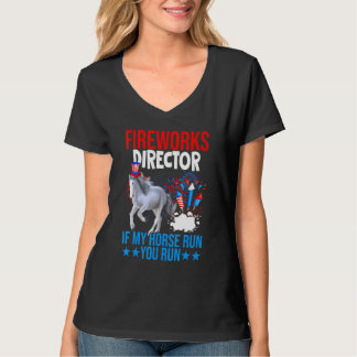 Camiseta Director De Fuego Feliz 4 De Julio Bandera Estadou