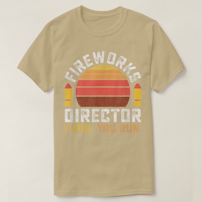 Camiseta Director de fuegos artificiales 4 de julio (Diseño del anverso)