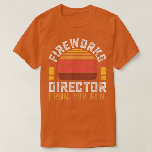 Camiseta Director de fuegos artificiales 4 de julio (Diseño del anverso)