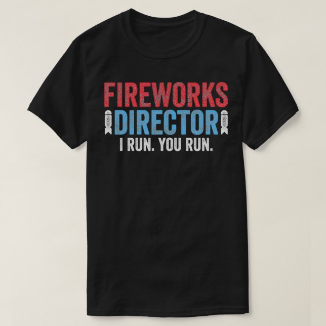 Camiseta Director de fuegos artificiales 4 de julio Pullove (Diseño del anverso)