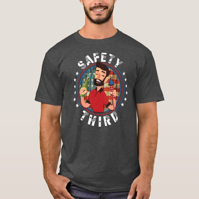 Camiseta Director de fuegos artificiales 4 de julio Segurid (Anverso)