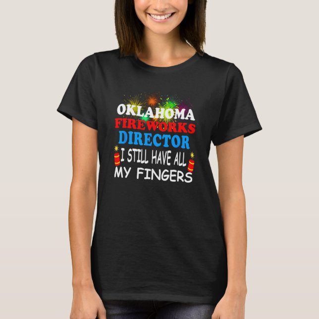 Camiseta Director de fuegos artificiales de Oklahoma (Anverso)