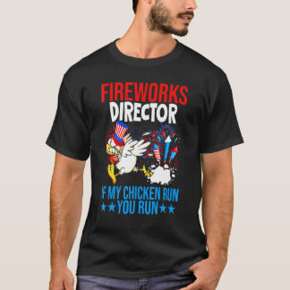 Camiseta Director de Fuegos Artificiales Feliz 4 de Julio B