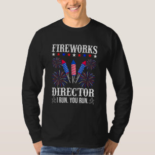 Camiseta Director de fuegos artificiales I te hago correr  