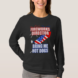 Camiseta Director de fuegos artificiales Tráigame Perros Ca