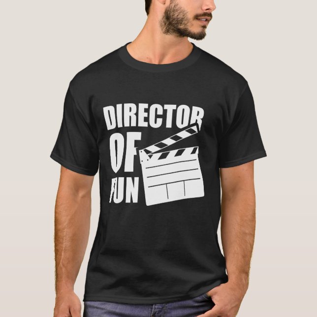 Camiseta Director De Fun Clapperboard Humor Fiesta (Anverso)