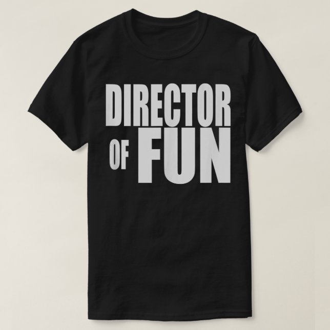 Camiseta DIRECTOR DE FUN Fiesta Wedner Planner Event Coordi (Diseño del anverso)