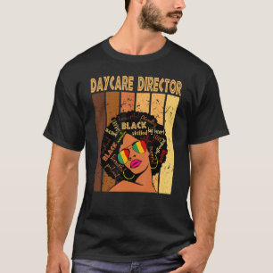 Camiseta Director de guardería Afro-American Black Histo