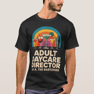 Camiseta Director de guardería de adultos divertida, tambié