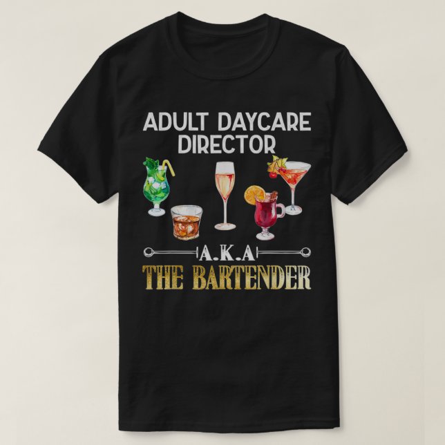 Camiseta Director de guarderías para adultos Guay Bartender (Diseño del anverso)