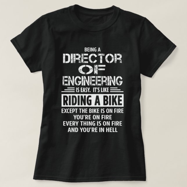 Camiseta Director de Ingeniería (Diseño del anverso)