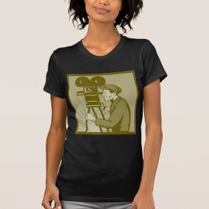 Camiseta Director de la cámara de la película de la