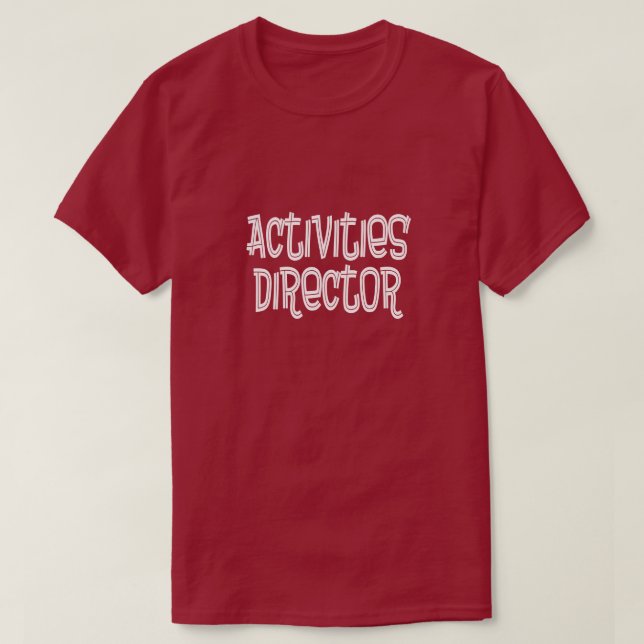 Camiseta Director de las actividades (Diseño del anverso)