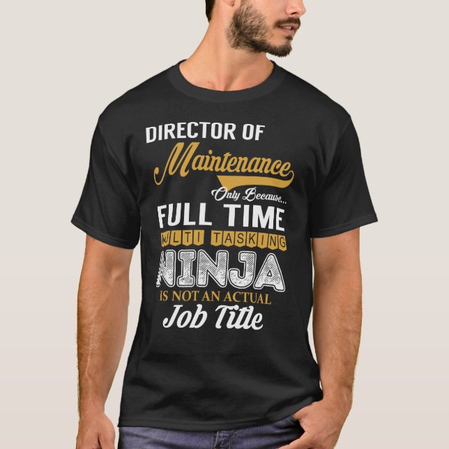 Camiseta Director de mantenimiento multitarea (Anverso)