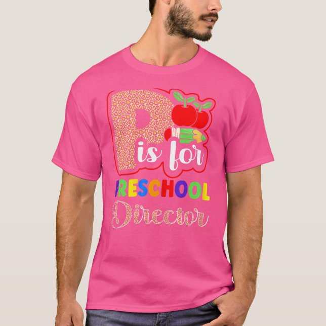 Camiseta Director De Preescolar De Vuelta A La Escuela De G (Anverso)