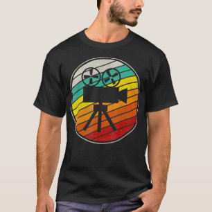 Camiseta Director de Retro Cineasta Editor de cámaras de ví