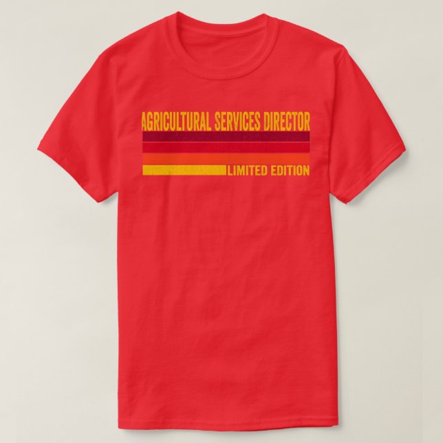 Camiseta Director de servicios agrícolas (Diseño del anverso)